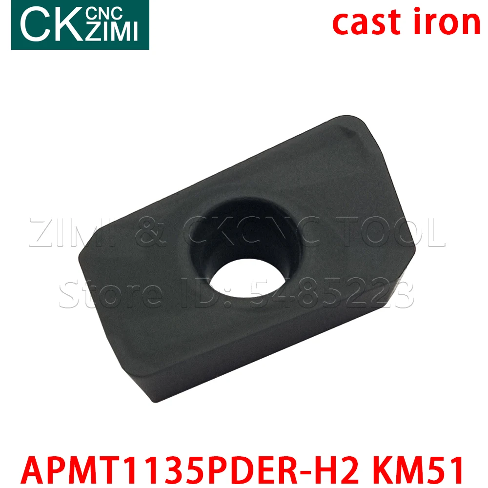 Карбидные вставки APMT1135PDER-H2 вкладыши концевой фрезы фрезерный нож для обработки