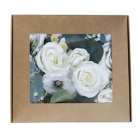 e9la artificial fake silk flowers simulation floral gift box wrapping set combo supplies for diy wedding bouquets centerpieces