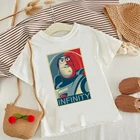 Футболка Disney Toy Story, модные повседневные милые футболки для девочек и мальчиков, топы с принтом, детская футболка с рисунком Базза Лайтера
