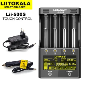 liitokala lii 500 lii pd4 lii 500s lii s6 lii pd2 lcd 3 7v1 2v 18650 18350 18500 21700 20700 26650 lithium battery charger free global shipping