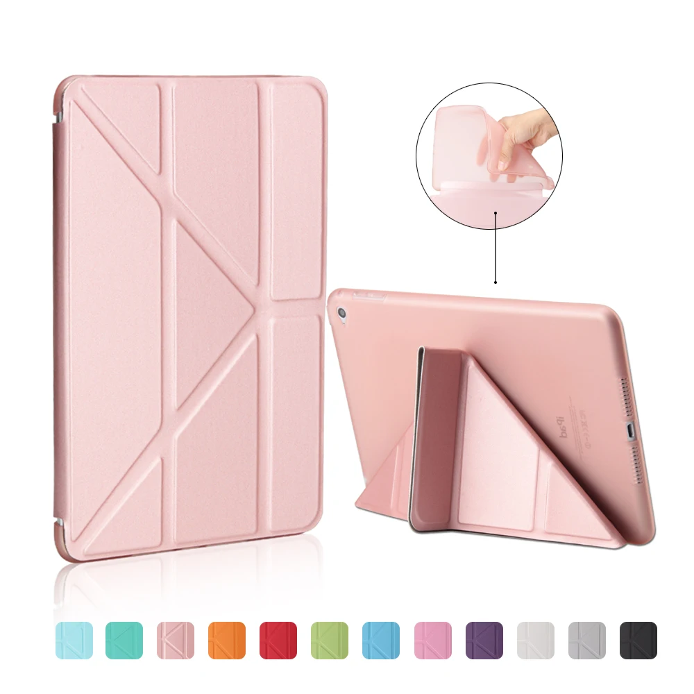 Чехол для ipad mini 1 2 3 Чехол, Aiyopeen мульти-складной магнитный ультра тонкий из искусственной кожи Мягкий ТПУ задняя крышка для ipad mini 1/2/3 чехол