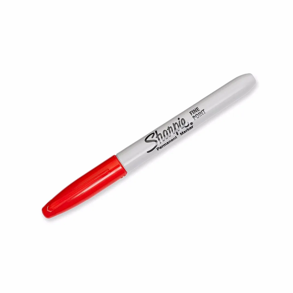 1 шт. Перманентный маркер Sharpie с закругленным носком и черными чернилами для