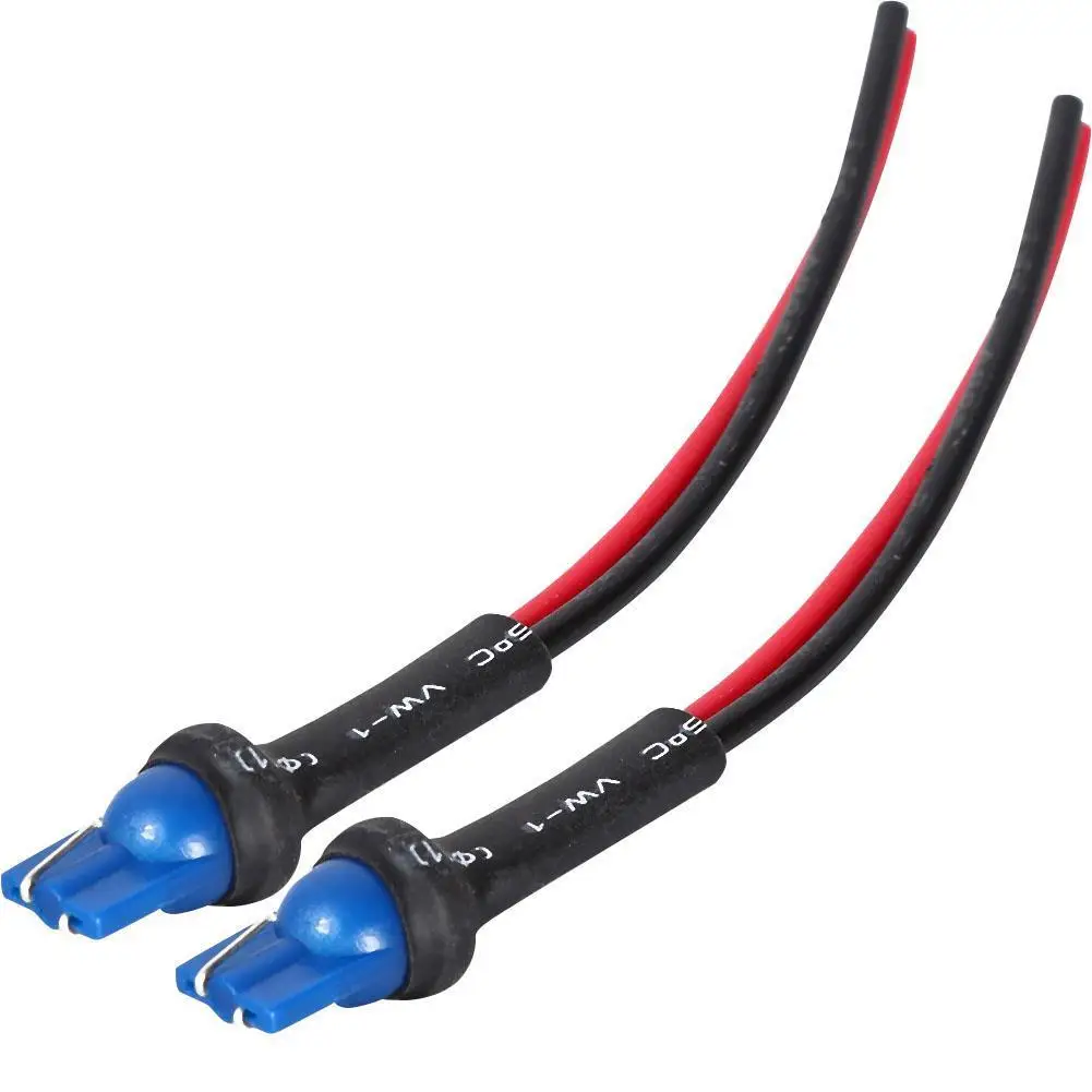 T10 Socket Holders Base W5W Car Headlight Assembly Male Plug Adapter Extended Wire Connector Universal Lamp Cable | Автомобили и