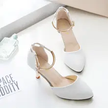 Escarpins à talons hauts en cuir pu pour femmes, chaussures à la mode, blanches et douces, avec boucle, décontractées, de fête, stiletto rose  (1)