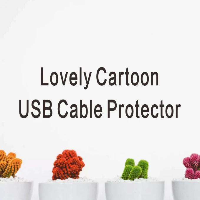 

Mobile Phone Data Line Protective Sleeve Earphone Wire Protective Sleeve Double Cartoon Cute 500pcs/lot