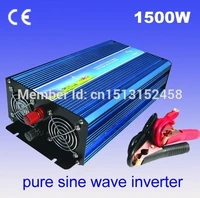 1500w inverter pure sine wave dc 24v to ac110v 60hz peak power 3000w
