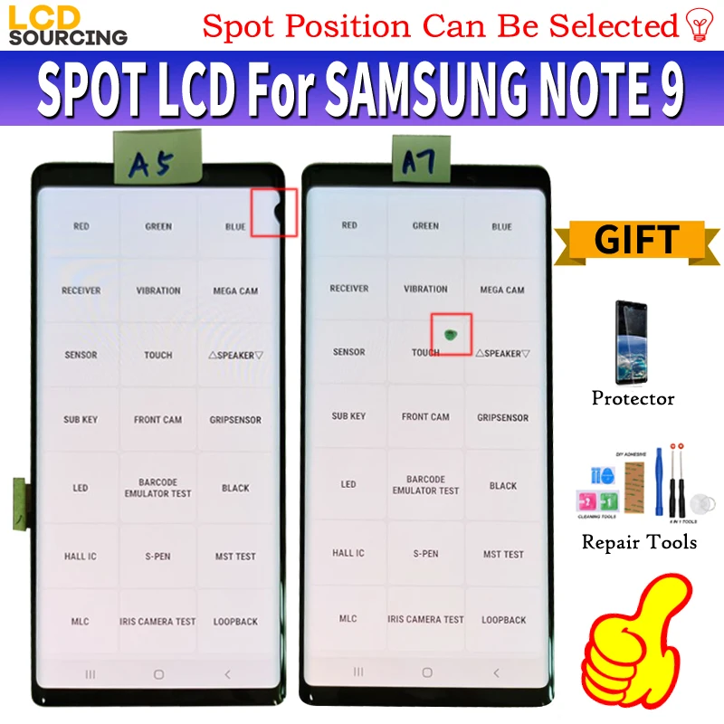 

Сенсорный экран Amoled для Samsung Galaxy Note 9, ЖК-дисплей, N960D, N960F
