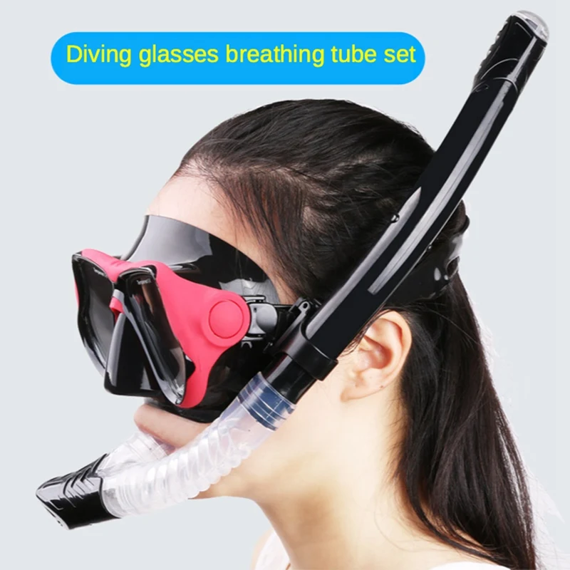 

Diving Goggles Sanbao Face Mirror HD Mask Adult Anti-fog nose Breathing Swimming Glasses High-definition Diving Equipment