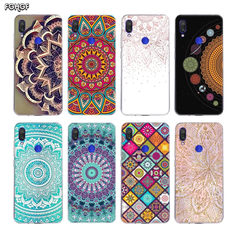 Ретро Чехол с изображением цветка мандалы чехол для спортивной камеры Xiao mi Red Note 7