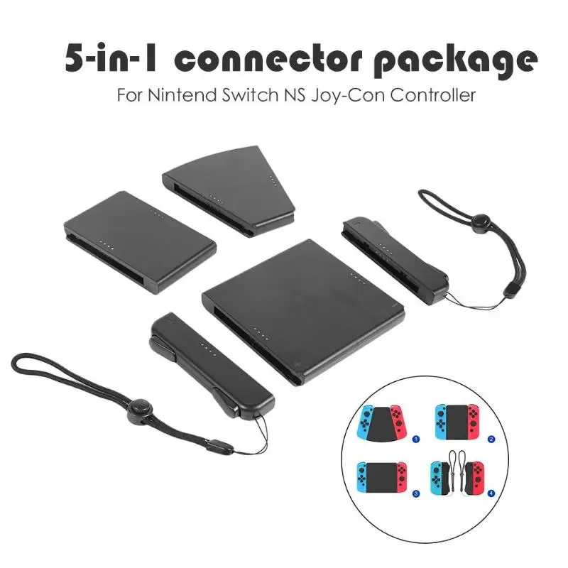 1 Набор 5 в разъем пакет рукоятка Обложка для Nintendo Switch Joy-Con геймпад