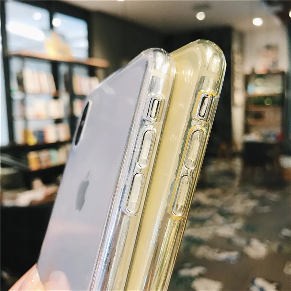 Lovebay карамельный цвет чехол для телефона для iPhone 11 Pro XR 7 8 6 6s Plus X XS Max цвет прозрачный Ультратонкий Мягкий ТПУ задний чехол s