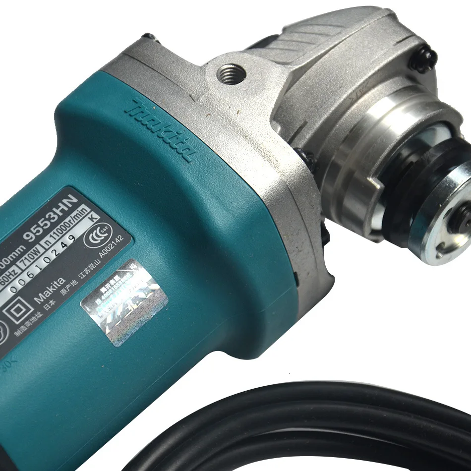 Makita 9553HN 100 мм металлическая шлифовальная машина для резки камня, дерева шлифовальная полировальная машина полировщик машина