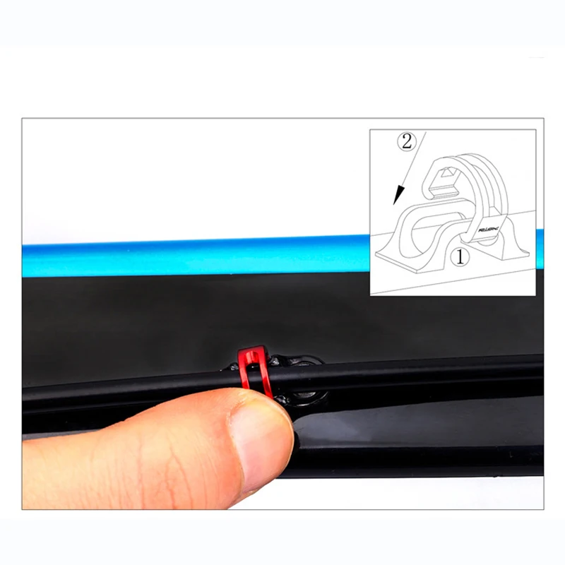 5 шт. универсальные алюминиевые клипсы для крепления на велосипедный кабель |