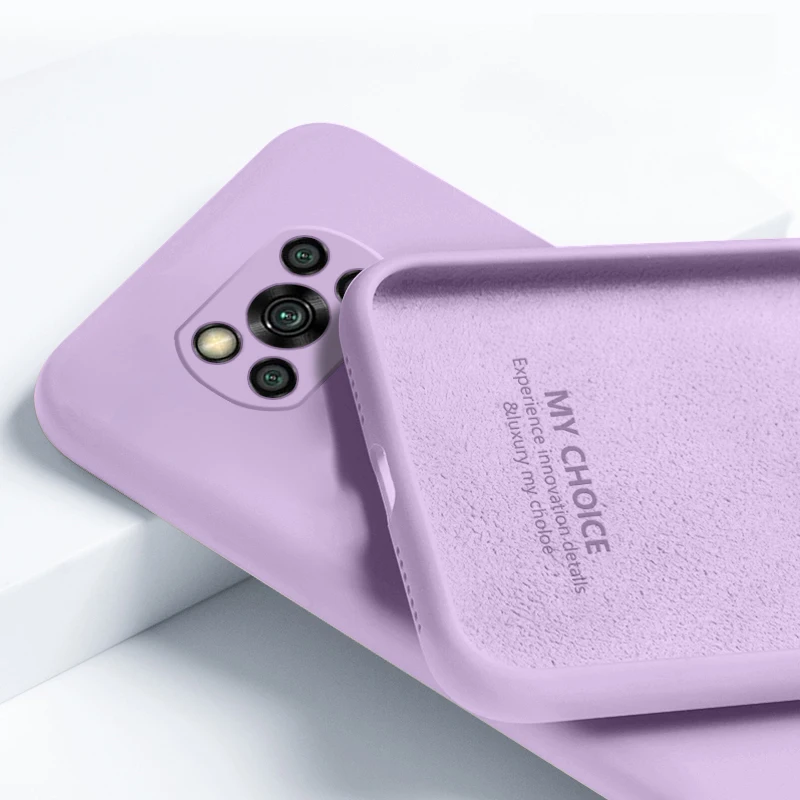 Жидкий силиконовый чехол для Xiaomi Poco X3 Pro NFC M3 F3 Mi 10T Lite 11 Redmi Note 10 9s 9 8T 8 9T