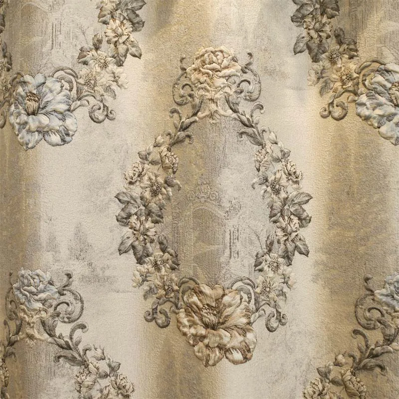 HQYQJJHYR Европейские шторы blackout черный бежевый