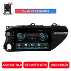 Android 10 2.5D автомобильный радиоприемник, мультимедийный плеер для Toyota Hilux 2016 2017 2018 BT сенсорный экран WIFI BT WIFI аудио GPS навигация