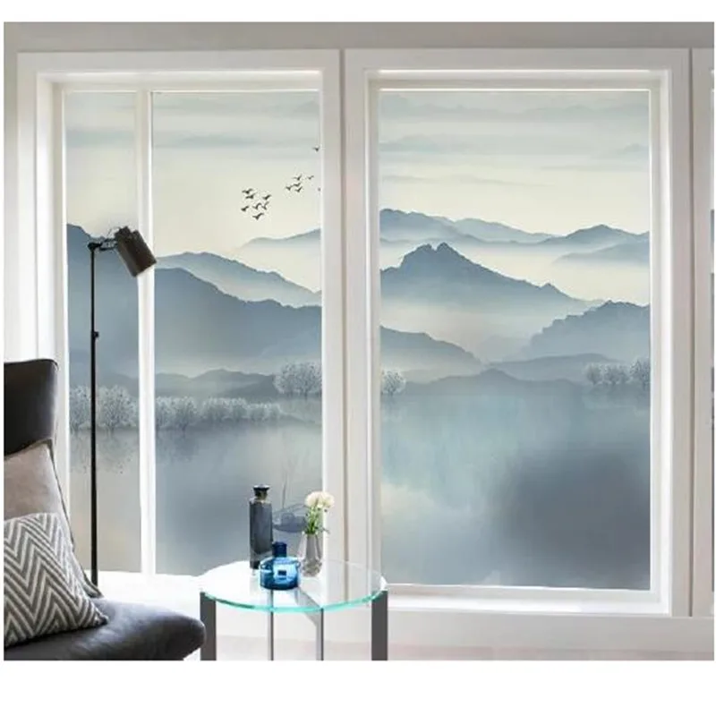 Новые стили по индивидуальному заказу статического цепляться матовый витражная