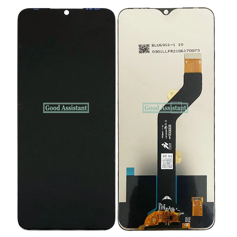 Высококачественный черный 6 8 дюймов для Tecno Spark 7P KF7j Полный ЖК-дисплей сенсорный