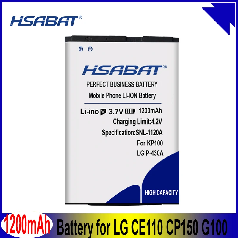 HSABAT 1200mAh LGIP-430A батарея для LG 100c 220c 230 Nite 300g 410g Aries CB630 CE110 CP150 G100 GB102 GB130 GS170 - купить по