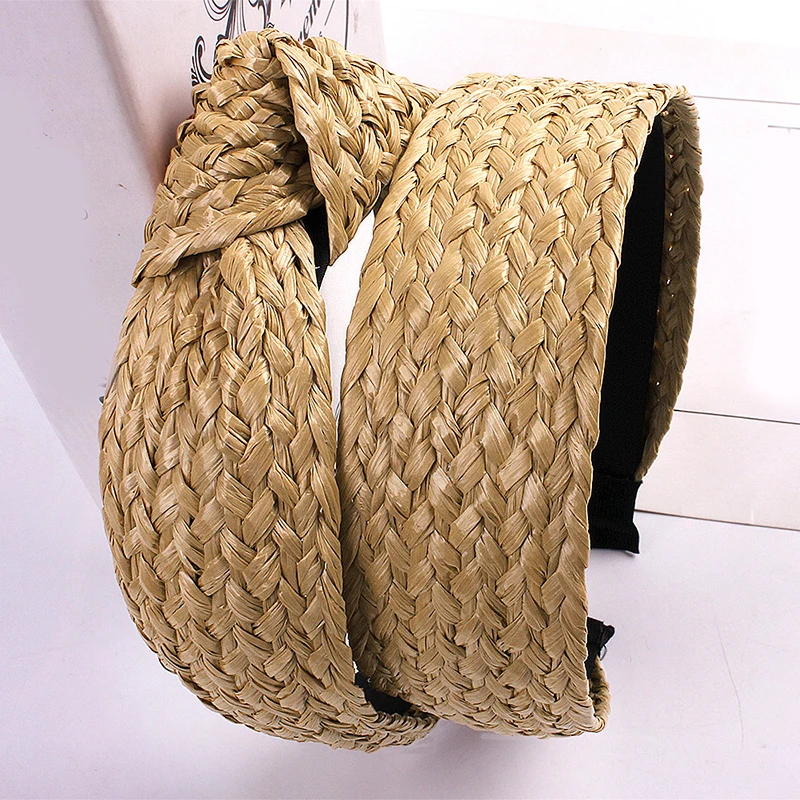 Ободок для волос Женский плетеный обруч ручной работы в Корейском стиле