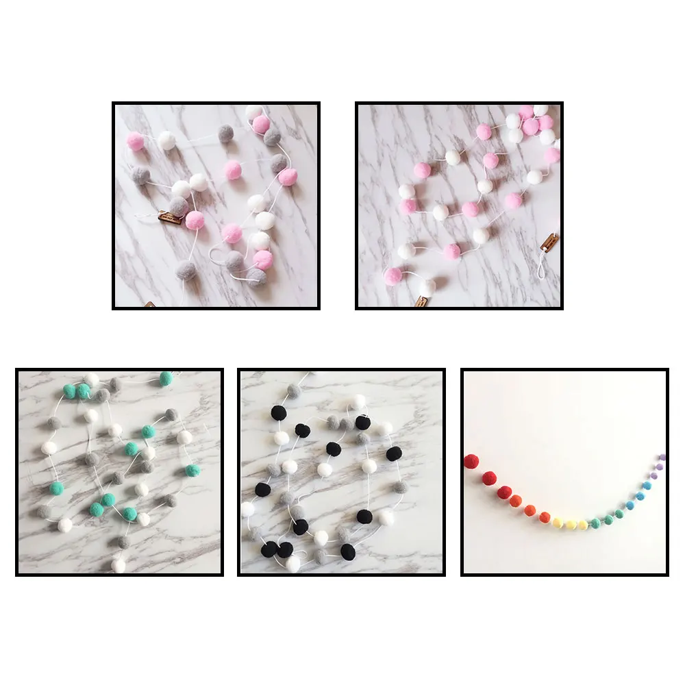 Декорации для детского дня рождения и вечеринки гирлянда с валяными шерстяными