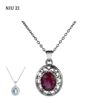 2021 trendy vintage silver color chain womens necklaces round crystal zircon studded pendant necklace k pop female neck jewelry
