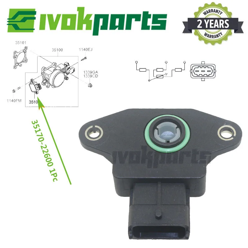 

TPS Датчик положения дроссельной заслонки для VOLVO LAND ROVER DISCOVERY RANGE ROVER II 98-04 21737962 91358390 91463150