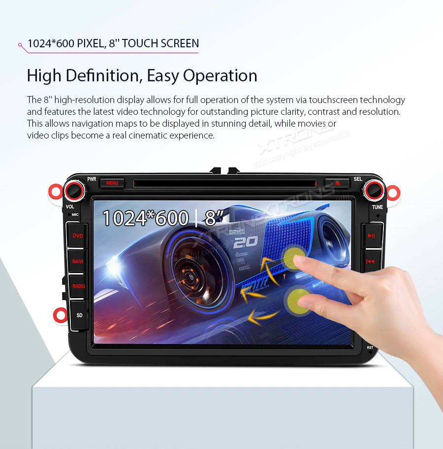 XTRONS " Android 9,0 Восьмиядерный gps автомобильный стерео dvd-плеер для Volkswagen Golf MK5 Jetta V Magotan Passat B для SKODA для сиденья