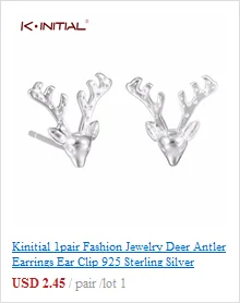 Серьги-гвоздики с рогами Kinitial, Boho, Рождественские оленьи рога, жемчужная серьга с оленем для женщин, ювелирные изделия, femme oorbellen