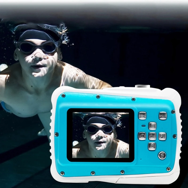 8 миллионов пикселей 1080P lcd Мини Цифровая детская камера 3 метра водонепроницаемая