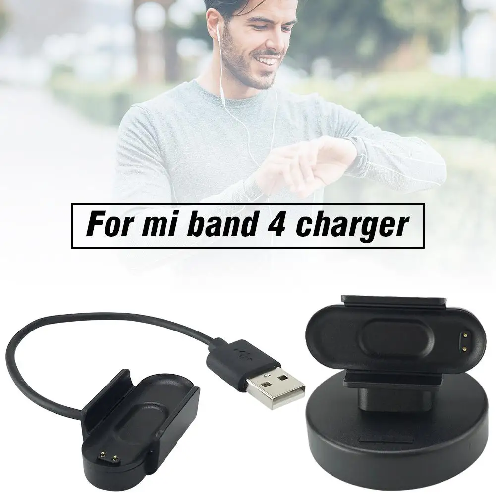 Умное зарядное устройство с кронштейном для Xiaomi Mi Band 4 USB кабелем док станция