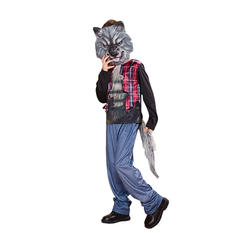 Детский Сказочный оборотень нарядное платье на Хэллоуин Карнавальный костюм для