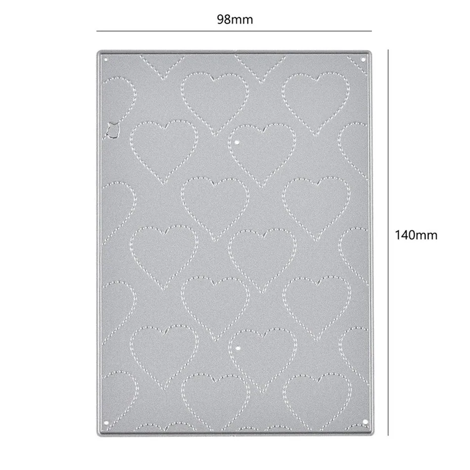 

YaMinSanNiO Heart Frame Cutting Dies Rectangle Plate Metal Die for Card Making Scrapbooking Embossing Cut Stencil Craft Template