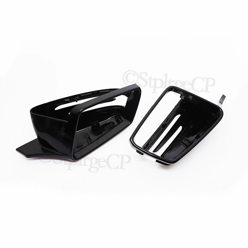 Черные боковые зеркальные крышки для Mercedes-Benz C класса W204 2008-2013 C180 C200 C250 C300 C350 C400 C43