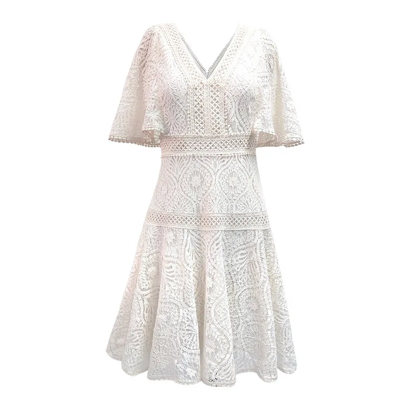 

2021 New Women's Dress, Small Man, Summer Waist, Slim, Imperial Sister Dress, Light and Mature Style