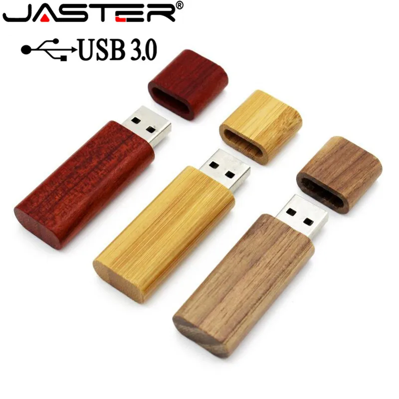 Деревянный бамбуковый USB флеш накопитель JASTER 3 0 флэш с деревянными чипами Флэшка 4