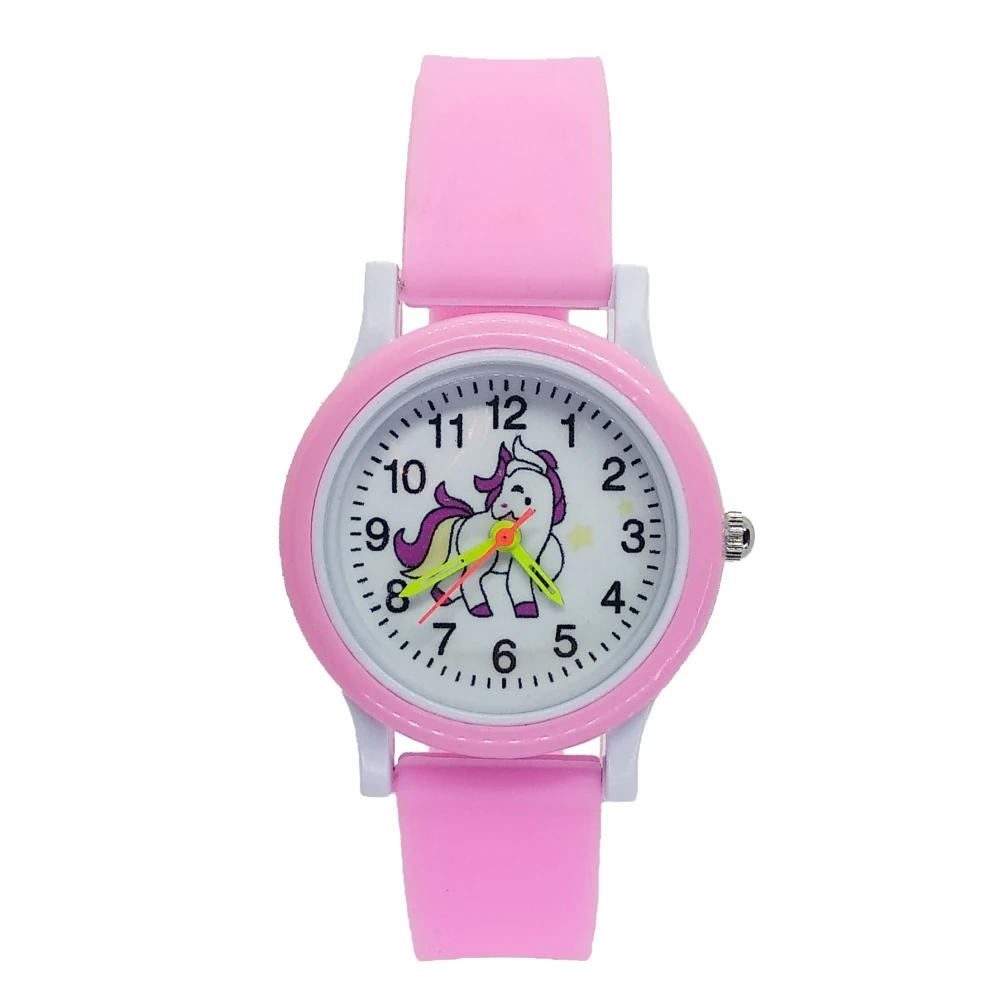 3D мультфильм прекрасный пони дети часы для девочек и мальчиков подарок студентам