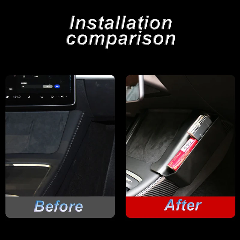 Боковой контейнер для хранения Tesla Model Y с центральным управлением аксессуары