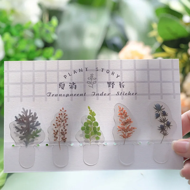 20 шт Kawaii Наклейки &quotрастения&quot милые клейкие декоративные наклейки ПВХ для