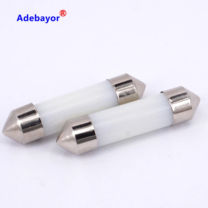 100x дизайн дыма COB светодиодные чипы C5W 31 мм 36 39 41 Автомобильный интерьер стекло