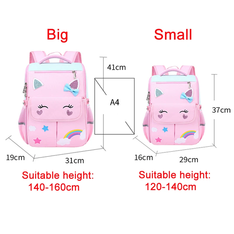 girls backpack primary school bag backpacks for children kids bag orthopedic school backpack 1 grade cute backpack schoolbag free global shipping