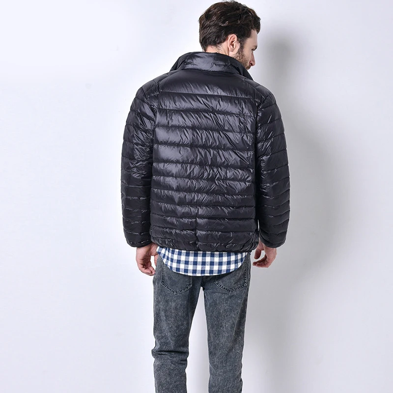 Nice Winter Men Ultralight Jacket 80% White Duck Down Jackets Outdoors Male Casual jacketCoat | Мужская одежда