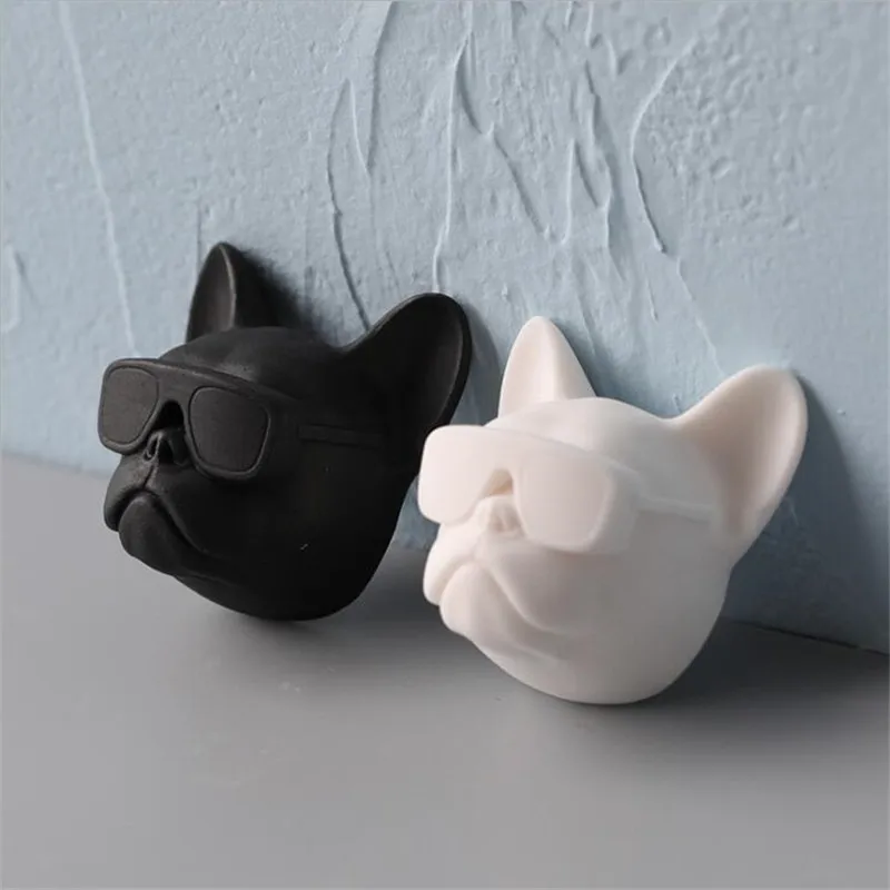 

Silicone Mold Glasses Dog Plaster Aromatherapy Mold DIY Candle Soap Fondant Chocolate Baking Mold Car Decoration Kitchen Tools A