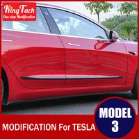 anti collision door side protection strip for tesla model 3 modified exterior decoration modified accessories