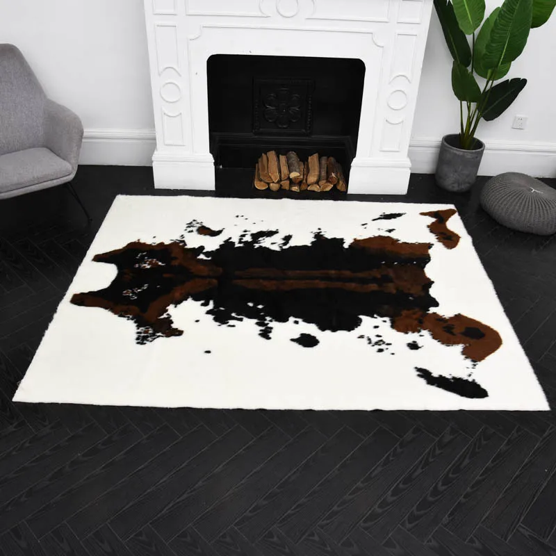 Ковровые ковры из мягкой искусственной кожи меховые коврики для гостиной
