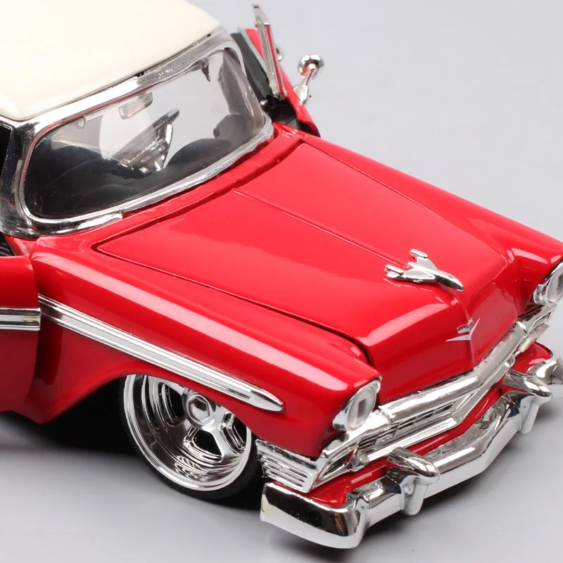 Детские 1:24 винтажные Jada старое 1956 chevrolet bel air hardtop chevy wagon металлические Литые и игрушечные машинки Миниатюрные модели автомобилей
