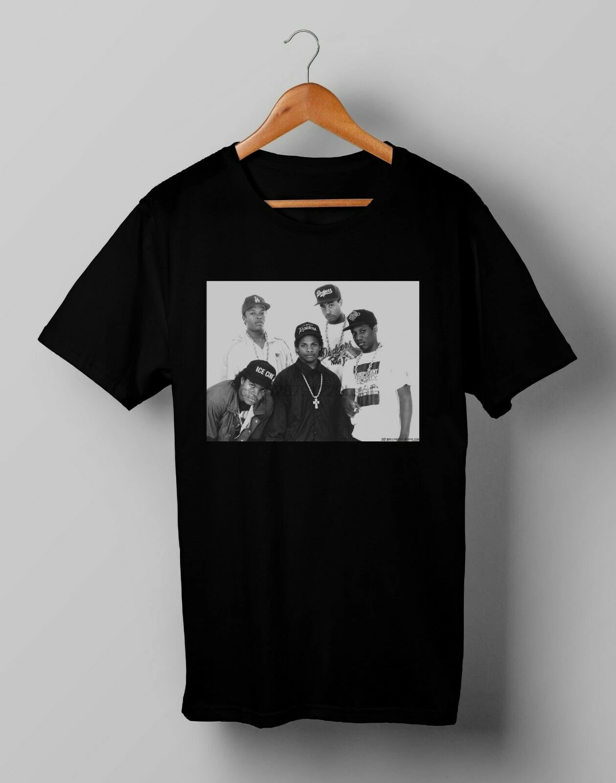 Винтаж надпись NWA Eazy редких Ретро футболка Т Размеры размеры S M L XL 2XL с круглым