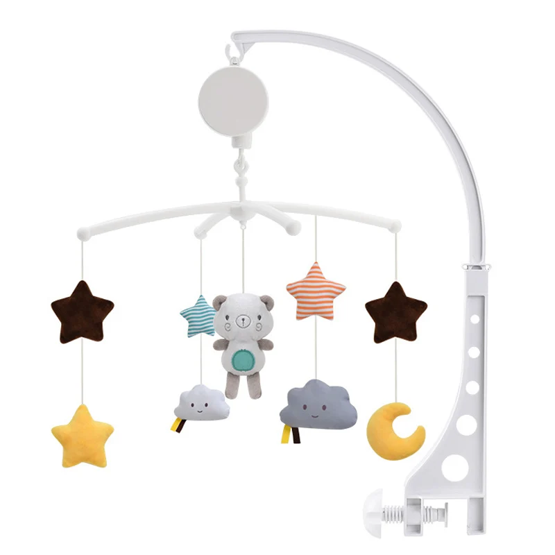 Мобильные игрушки для малышей погремушки в кроватку с музыкальной коробкой