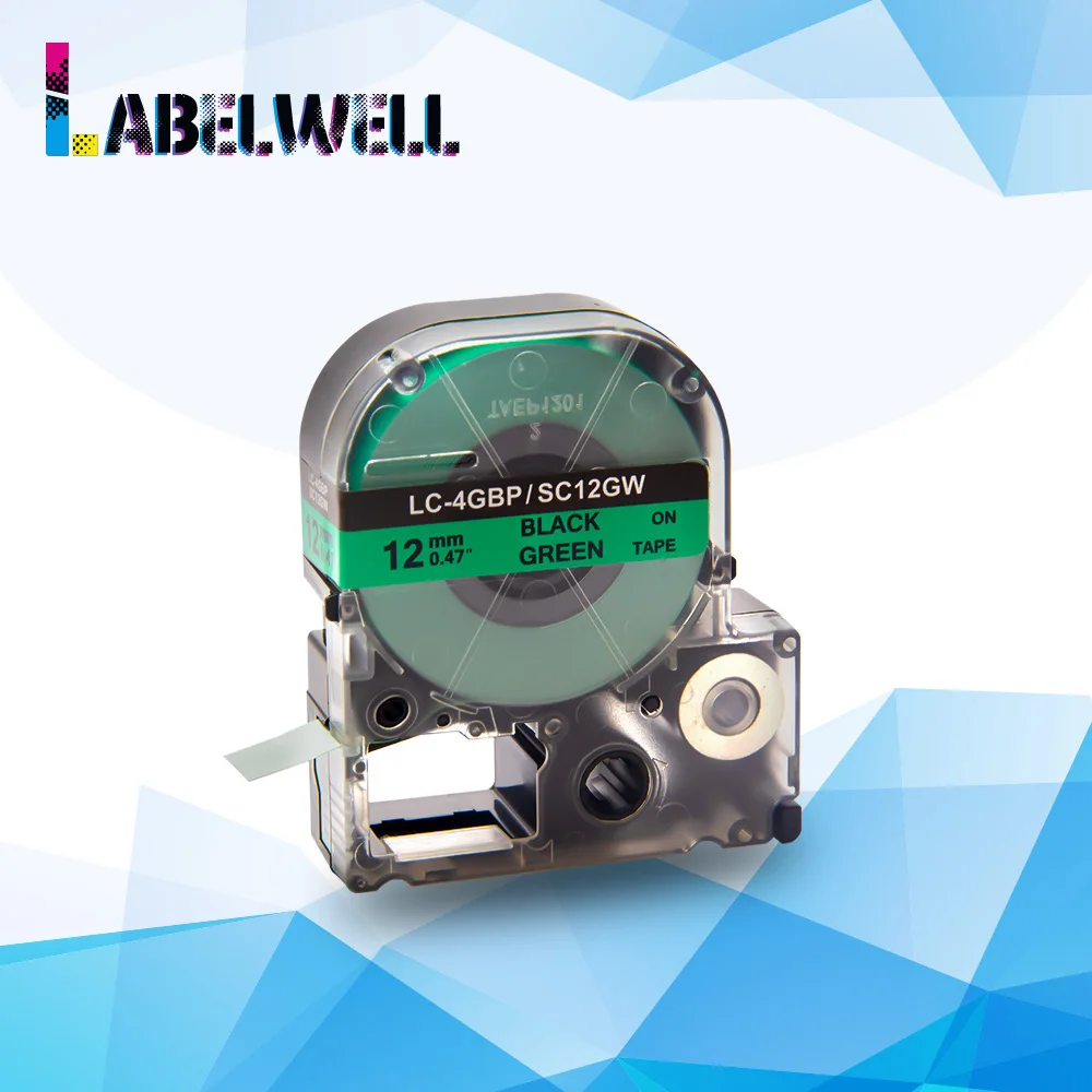 Labelwell 1 шт. SC12GW LC 4GBP картридж для печати этикеток совместимый Epson LW 300 400 500