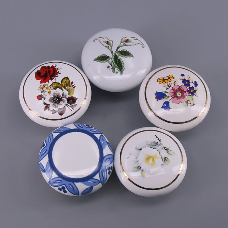 1 шт. белые ручки для комода с мультяшными персонажами керамические детской